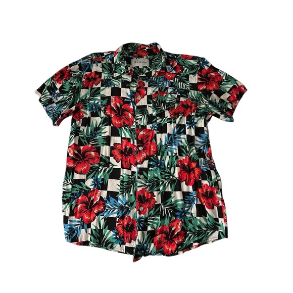 Reason Other - Reason • Floral Checkered Shirt